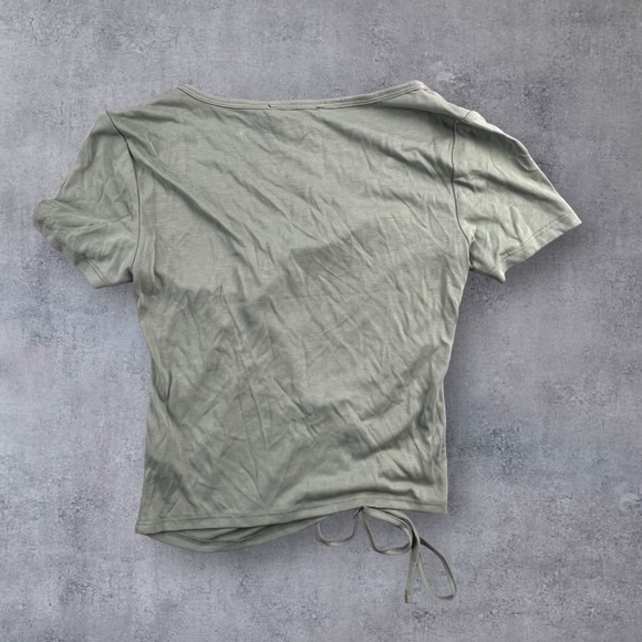 Forever 21 Womens Knit Top Sage Sz: M - Picture 2 of 8